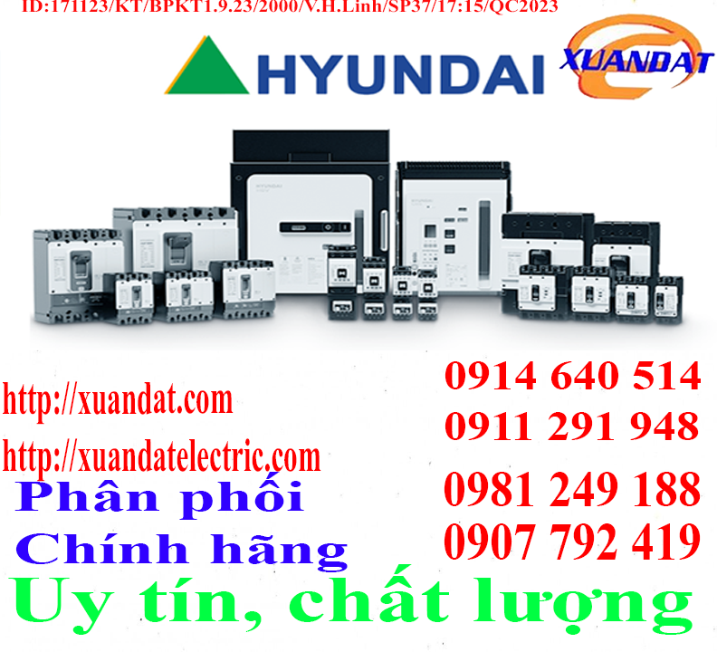 Phân phối thiết bị điện Hyundai chính hãng, giá sỉ toàn quốc